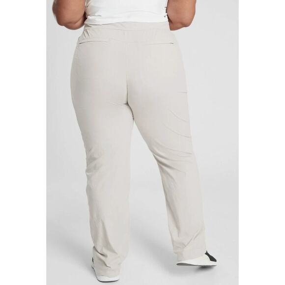 NEW Athleta Women's Plus Size 26 Trekkie Hike Pants Tan Birch - Picture 2 of 10